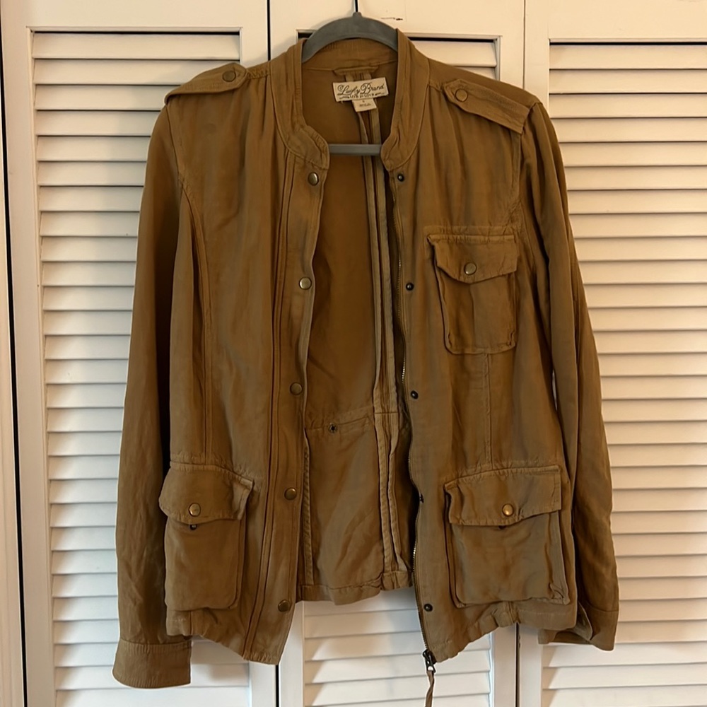 Lucky Brand linen utility jacket S EUC